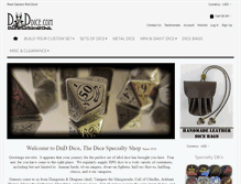Tablet Screenshot of dnddice.com